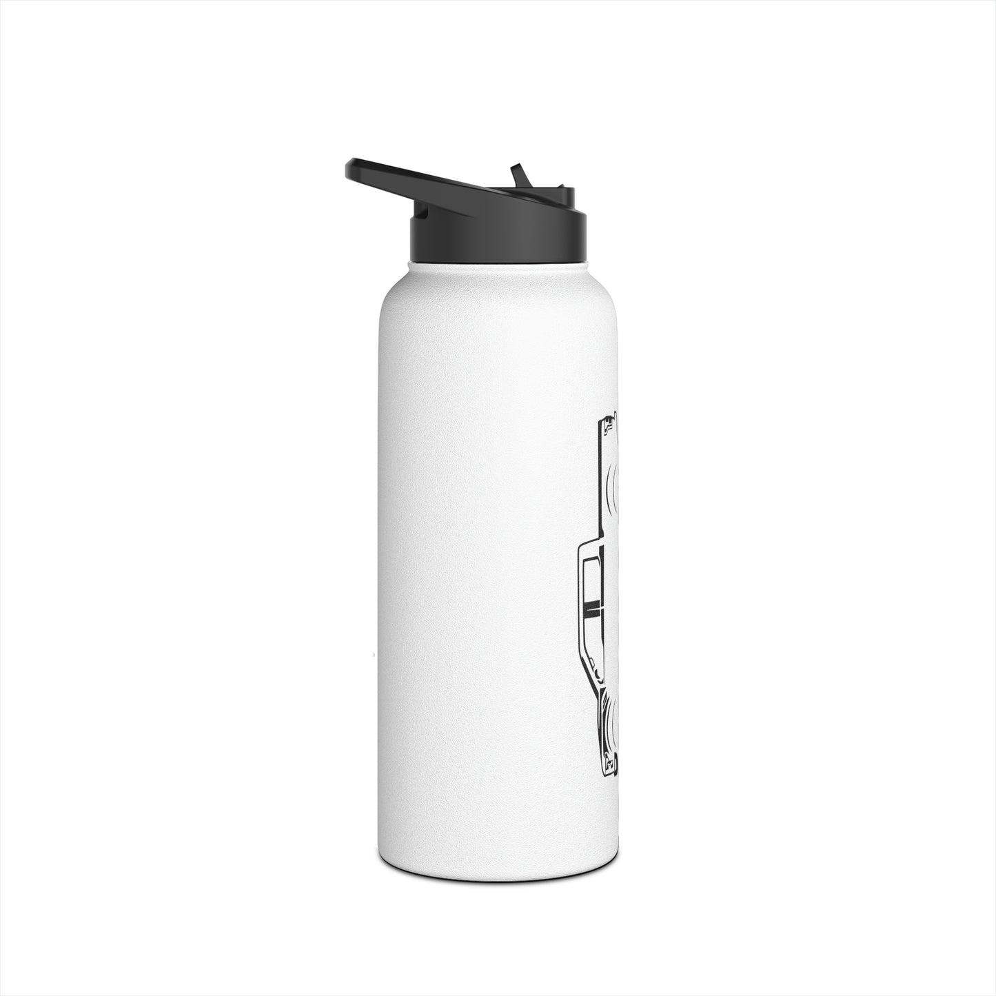 Raptors & Rifles Stainless Steel Water Bottle, Standard Lid