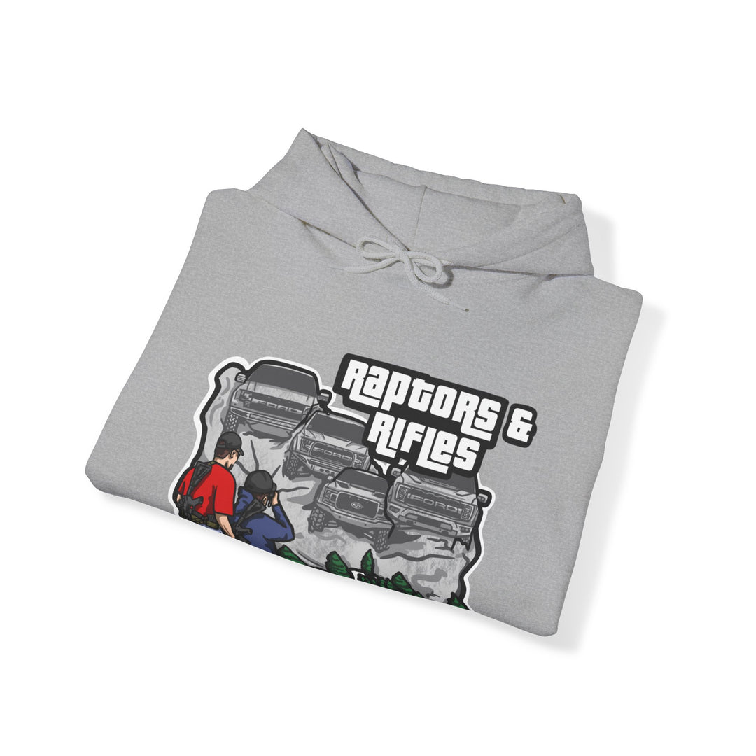 Raptors & Rifles Mt. Rushmore Unisex Heavy Blend™ Hooded Sweatshirt