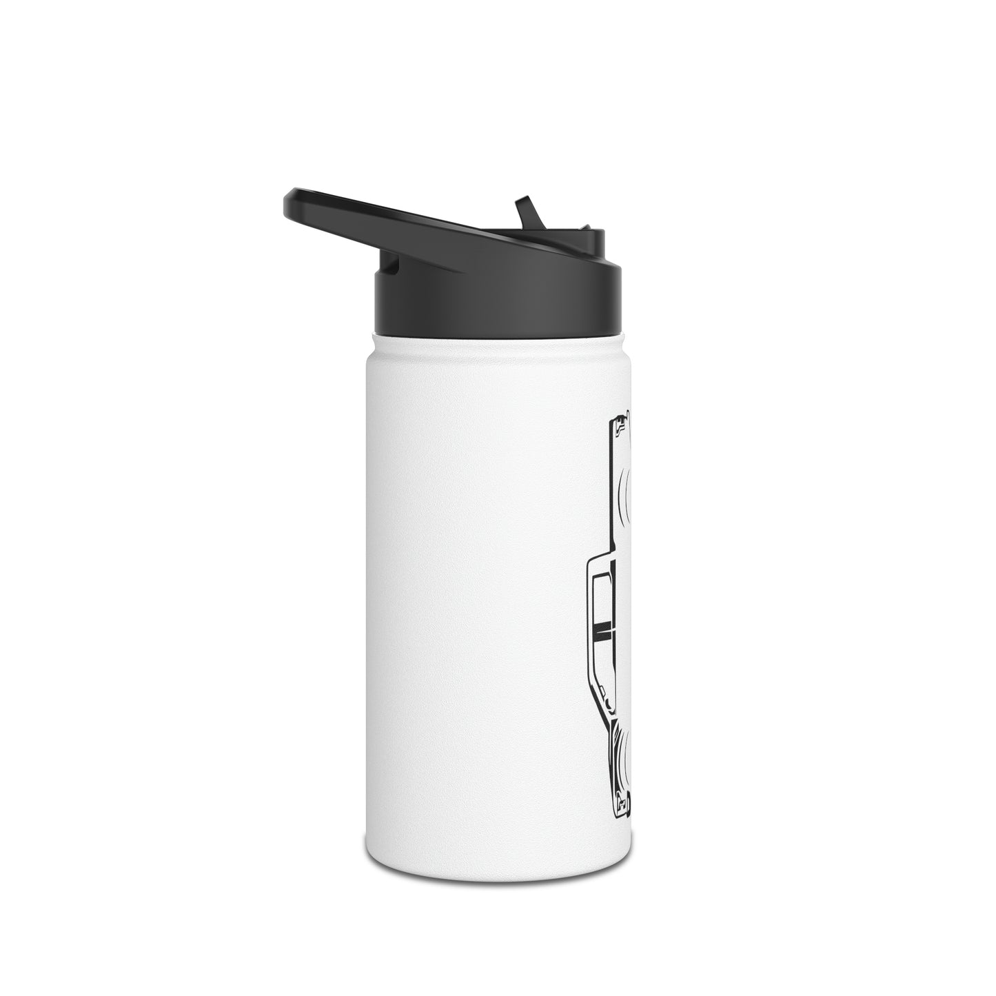 Raptors & Rifles Stainless Steel Water Bottle, Standard Lid