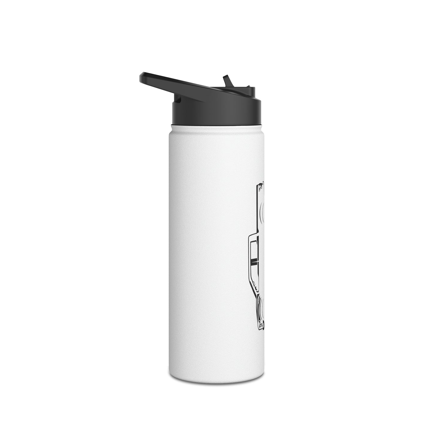 Raptors & Rifles Stainless Steel Water Bottle, Standard Lid