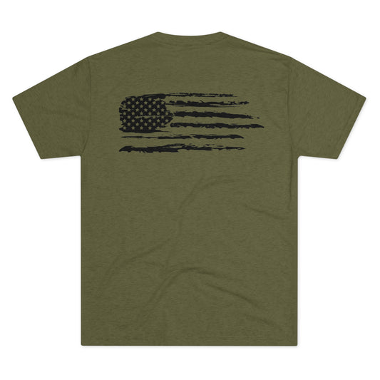 Raptors & Rifles Flag Unisex Tri-Blend Crew Tee